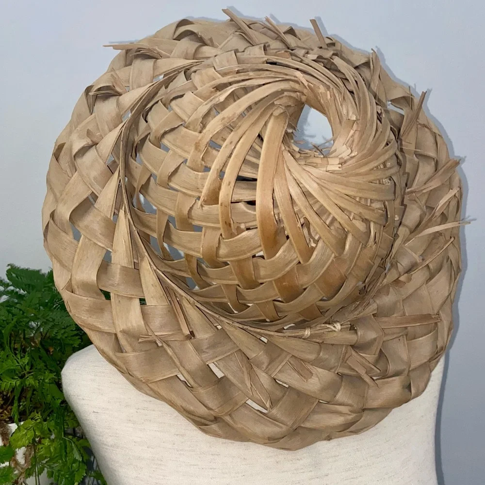 Hawaiian‎ Coconut Leaf Traditional Hand Woven Päpale Hat